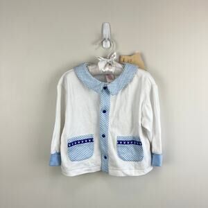 Vintage Gymboree Polar Bear Paw Print Cardigan XS 9-18 Months NWT